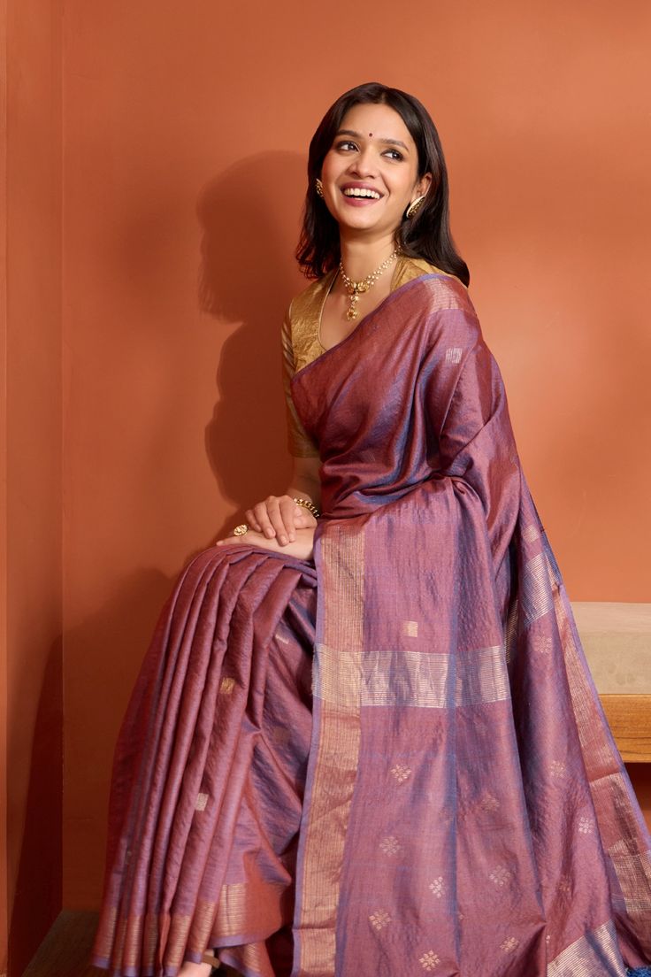 Tussar silk saree