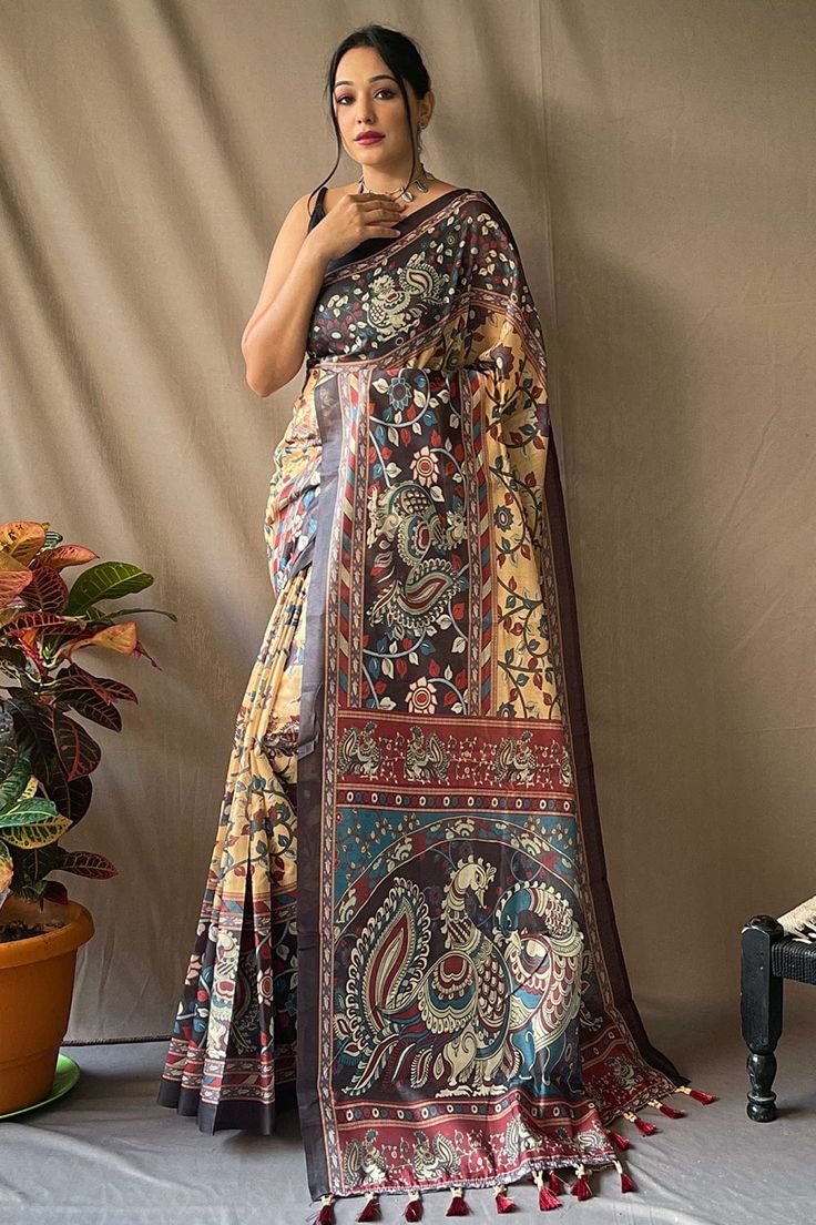 Kalam kari saree